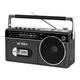 Victrola s Mini Bluetooth Boombox with Cassette Player Recorder and AM/FM Radio