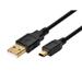 Monoprice USB/Lightning Cable - 3 Feet - Black | USB-A to Mini-B 5-Pin 28AWG conductors