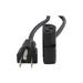 StarTech.com PXT101L 6 ft. Standard Computer Power Cord - NEMA 5-15P to Right Angle C13 Male to Female