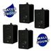 Acoustic Audio 251B Indoor Outdoor 3 Way Speakers 800 Watt Black 2 Pair Pack 251B-2Pr