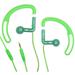 iHip IP-SEP68-G iHip Sport Earphones with Volume Control - Green Discontinued by Manufacturer