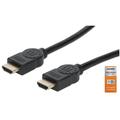 Manhattan 4K@60Hz Certified Premium High Speed HDMI Cable HDMI Male to Male 10 ft. 18 Gbps Black