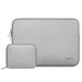 Mosiso Water Repellent Lycra Sleeve Bag Cover for 13-13.3 Inch Laptop with Small Case for MacBook Charger Gray