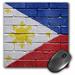 3dRose National flag of Philippines painted onto a brick wall Filipino Mouse Pad 8 by 8 inches