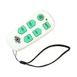 Continu.us DT-R08W Universal Big Button TV Remote EasyMote Backlit Easy Use Smart Learning Television & Cable Box Controller White TV Remote Control