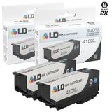 LD Remanufactured Replacement for Epson 410XL T410XL020 High Yield Black Cartridges 2-Pack for Expression Premium XP-7100 XP-530 XP-630 XP-635 XP-640 XP-830 & XP-530 XP-630 XP-635 XP-640