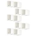 Acoustic Audio AA321W Mountable Indoor Speakers 2000 Watts White Bookshelf 5 Pair Pack AA321W-5Pr