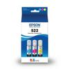 EPSON 522 EcoTank Ink Ultra-high Capacity Bottle Color Combo Pack (T522520-S) Works with EcoTank ET-2720 ET-2800 ET-2803 ET-2840 ET-4700 ET-4800 ET-4810