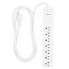 GE 7 Outlet Surge Protector 6 ft Extension Cord White 36359