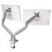 Kensington SmartFit Mounting Arm for Monitor - Silver Gray - 2 Monitor(s) Supported32 Screen Support - 39.60 lb Load