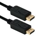 QVS 3ft DisplayPort 1.4 UltraHD 8K Cable with Latches Black