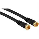 Parts Express RG-6 F Type Coaxial Cable Black Gold Plated Connectors 6 ft.