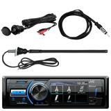 Marine/MotorSports Waterproof Digital Media USB AUX Bluetooth Stereo Receiver Enrock Black Long Range AM/FM Radio Antenna 40 Wired Antenna Universal Auxiliary Interface Mount