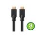 Monoprice HDMI Cable - 40 Feet - Black (3Pack) No Logo High Speed 1080p@60Hz 10.2Gbps 24AWG CL2 Compatible with UHD TV and More - Commercial Series