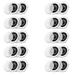Acoustic Audio CS-IC83 In Ceiling Wall 8 Speaker 10 Pair Pack 3 Way Home Theater Flush Mount