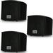 Acoustic Audio AA321B Mountable Indoor Black Speakers 600 Watts 3 Piece Set AA321B-3S