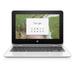 HP Chromebook 11 X360 11.6 Corning Gorilla Glass Touchscreen Display Intel Celeron N3350 Intel HD Graphics 500 64GB eMMC 4GB SDRAM Snow White 11-ae051wm