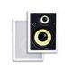 Monoprice 3-Way Fiber In-Wall Speakers - 8 Inch (Pair) With Removable And Paintable Grille - Caliber Series