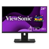 ViewSonic VG2455-2K 24 Inch IPS 1440p Monitor with USB C 3.1 HDMI DisplayPort and 40 Degree Tilt Ergonomics for Home and Office