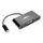 Tripp Lite USB C to DVI Adapter USB Hub &amp; PD Charging USB Type C to DVI 6in - for Notebook/Tablet PC/Desktop PC/Smartphone - USB Type C - 2 x USB Ports - 1 x USB 3.0 - DVI - Thunderbolt - Wired