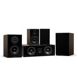 Fluance Elite Compact Home Theater 5.0 Speaker System - Walnut