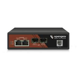 Opengear ACM7008-2-M 8 serial Cisco Straight pinout ext power 2 GbE Ethernet or fiber SFP 4 USB console ports PSTN modem 2 DIO and 2 output ports