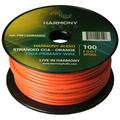 Harmony Car Primary 12 Gauge Power or Ground Wire 100 Feet Spool Orange Cable