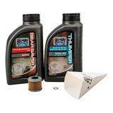 Tusk 4-Stroke Oil Change Kit for Bel-Ray Thumper Synthetic Blend 10W-40 For HONDA CRF250R 2004-2017