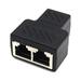 RJ45 Splitter Adapter 1 to 2 Dual Female Port CAT 5/CAT 6 LAN Ethernet Socket Splitter Connector Adapter