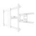 Kanto PDX650 Articulating Full Motion TV Mount for 37 - 75 TV (White)