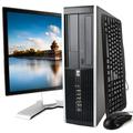 Certified Refurbished HP Black Compaq 8200 Desktop Intel i5 Quad Core 3.3GHz 4GB RAM 1TB HDD Intel HD Graphics 2000 DVD-ROM Windows 10 Professional 20'' Display Keyboard Mouse