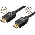 Sanoxy 25ft Premium High Performance HDMI Cable 25ft HDMI to HDMI Gold Plated for 4K TV PS3/PS4 and Xbox 25ft (2X Value Pack)