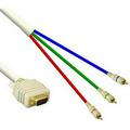 IEC M5329-12 DH15 Male (VGA) to 3 RCA Male Cable 12