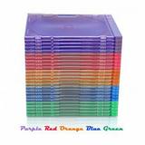 CheckOutStore 100 SLIM ASSORTED Color CD Jewel Cases