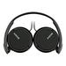 Sony MDR-ZX110AP EXTRA BASS Headphones with Mic- Black