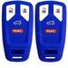 Dobrev Silicone Case Protector Fob Cover Shell Holder Keyless Entry Remote Skin for Audi 2017 2018 2019 A3 A5 A6 Q3 Q5 Q7 S6 TT Smart Key blue and blue