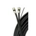 THE CIMPLE CO - Black 25ft Dual with Ground RG6 Coaxial with Quality Compression Connectors