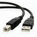 10ft usb 2.0 type a male to b male cable cord for canon hp lexmark epson stylus dell xerox samsung printer scanner Black