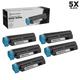 Set of 5 Okidata Compatible 44574901 HY Black Laser Toner Cartridge for the MB461 MFP MB471 MB471W B431d and B431dn s