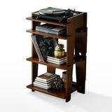 Crosley Furniture Furniture Soho Wood/Birch Veneer Turntable Stand in Mahogany