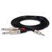 Hosa - HMP-003Y - 3.5mm TRS to Dual 1/4 TS Pro Stereo Breakout Cable - 3ft.