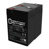 ML4-6 - 6V 4.5AH Replacement for APC UPS Computer Back Up Power Battery - 2 Pack