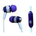 Super Bass Noise-Isolation Stereo Earbuds/ Earphones for Samsung Galaxy Note 9 Note 8 S9 S9+ S8 J2 Core A7 (2018) (Purple) - w/ Mic + MND Stylus