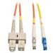 Eaton Tripp Lite Series Fiber Optic Mode Conditioning Patch Cable (LC Mode Conditioning to SC) 2M (6 ft.) - Patch cable - LC single-mode (M) to SC multi-mode (M) - 2 m - fiber optic - duplex - 8.3 / 62.5 / 125 micron - orange