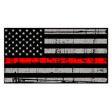 American Flag (C55) Thin Red Line Vinyl Decal Sticker Distressed Car Laptop Window