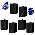 Acoustic Audio 251B Indoor Outdoor 3 Way Speakers 1200 Watt Black 3 Pair Pack 251B-3Pr