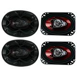 BOSS CH4630 4 x 6 3-Way 500W Car Audio Coaxial Speakers Stereo 4 Ohm (2 Pairs)