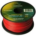 Harmony Car Primary 18 Gauge Power or Ground Wire 100 Feet Spool Red Cable New