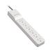 Home/Office Surge Protector 6 Outlets 4 ft Cord 720 Joules White