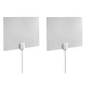 One For All 14542 Amplified Indoor Ultrathin HDTV Antenna 2 Pack